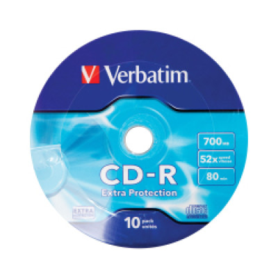 CD-R Verbatim 700MB 52× DataLife Wagon Wheel 10 pack / V043725